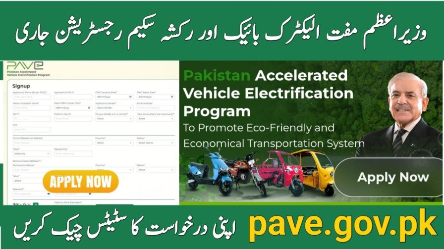 pave gov pk Application Status Check Online 2025
