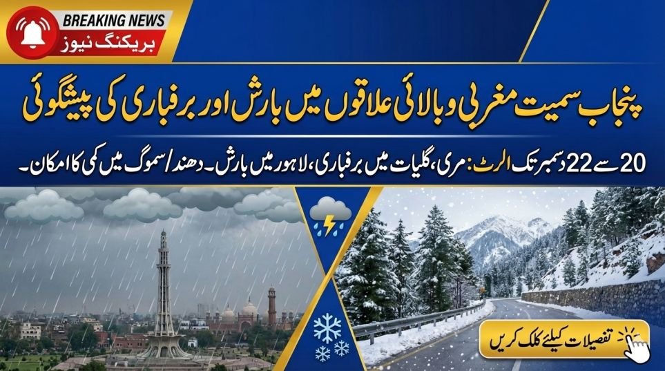 Rain and Snowfall Forecast for Punjab
