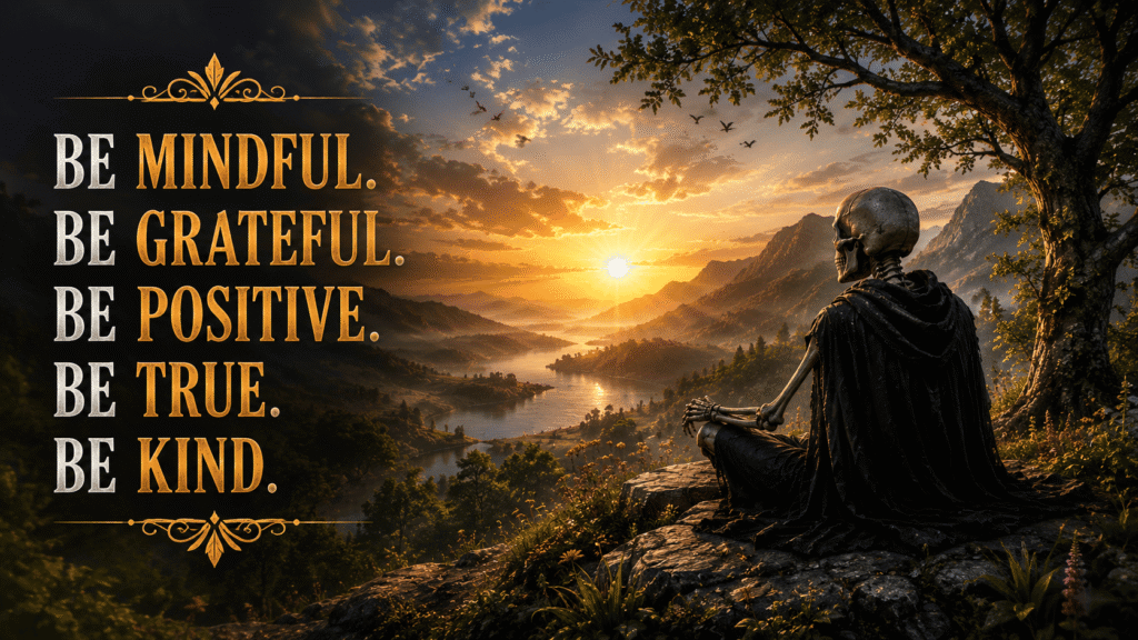 Rather Than Love, Money, or Fame, Give Me Truth 2 Be Mindful Be Grateful