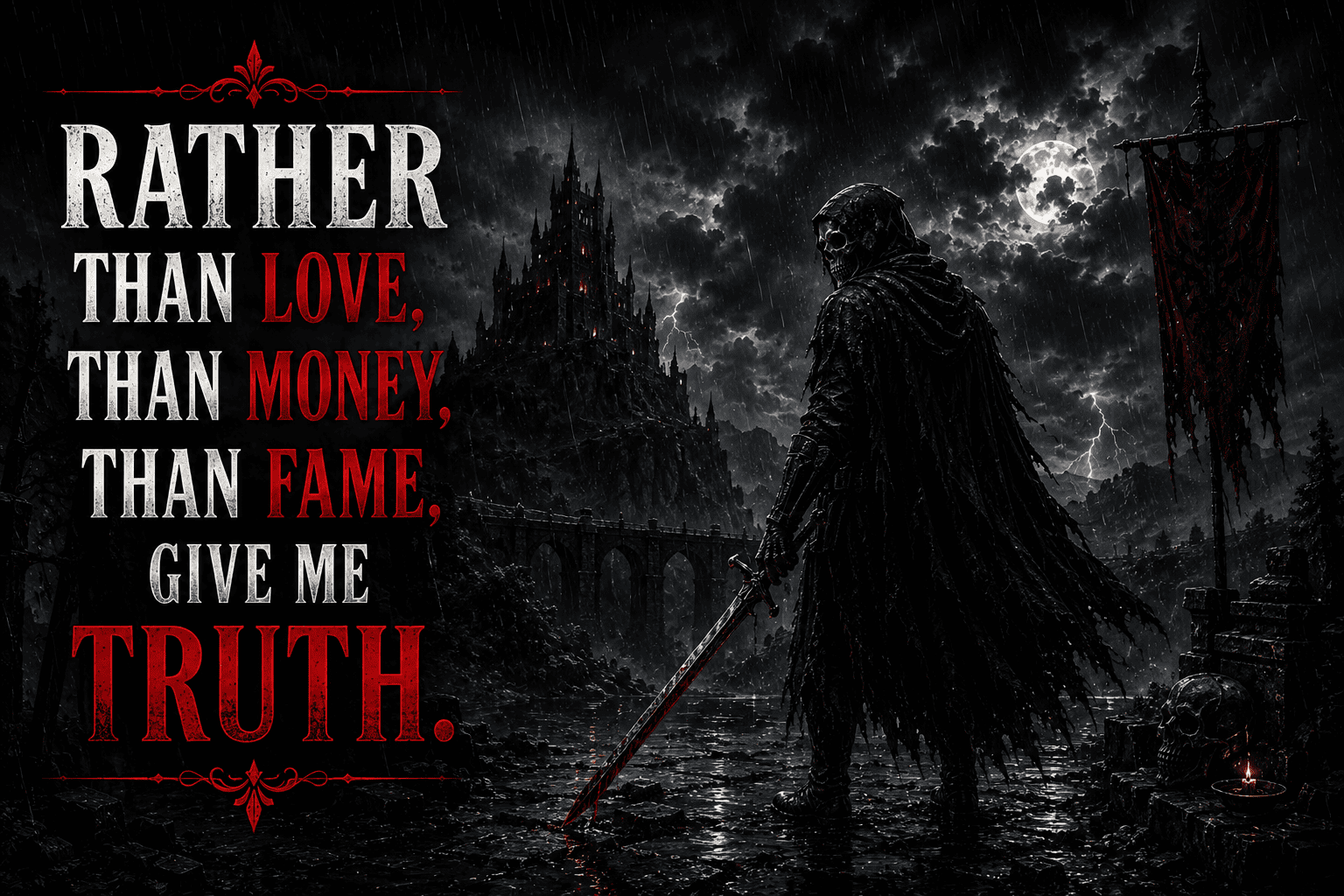Rather Than Love, Money, or Fame, Give Me Truth 1 Give Me Truth