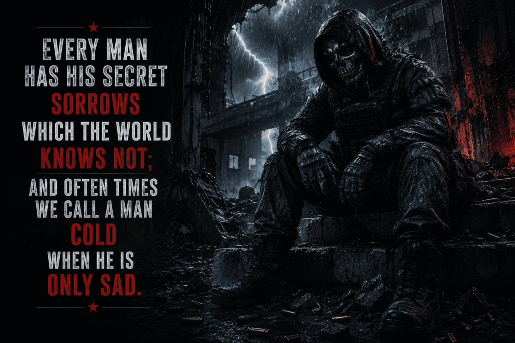 God Will Not Look You Over for Medals, Degrees or Diplomas, But for Scars 2 Every Man Has His Secret Sorrows